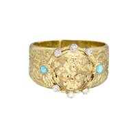 Vicenza - Piazzetta Palladio 2 - Ring Soprana Woman in Yellow Gold Diamante 0.08 Ct ANOG EOLO FASCIA - ANOG EOLO FASCIA